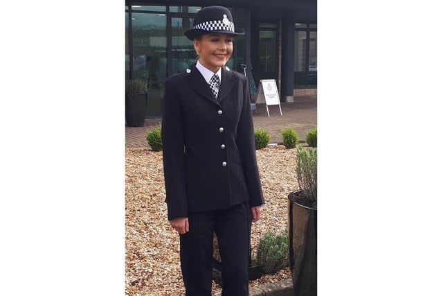 My daughter Zoe Todd, one of Scarborough's newest police officers.