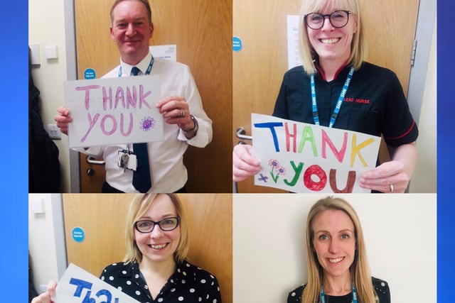 Lancashire & South Cumbria NHS Foundation Trust show their thanks for key workers.