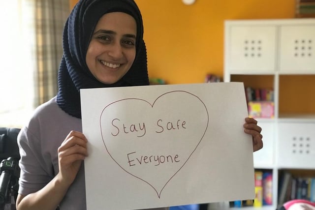 Our final submission from the heroes at Derian House, Nadira with a lovely message.