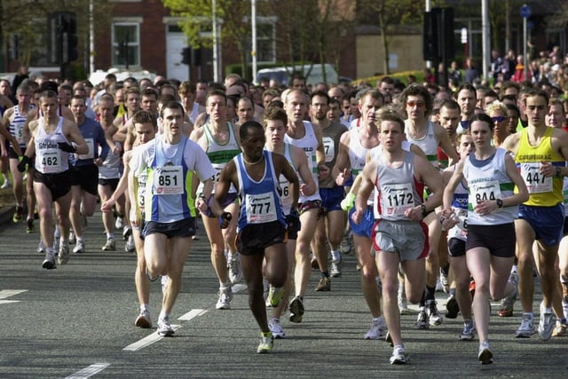 The Wakefield Hospice 10k was set to celebrate its 25th anniversary this year, but has been postponed. Pictured are runners at the starting line in 2004.