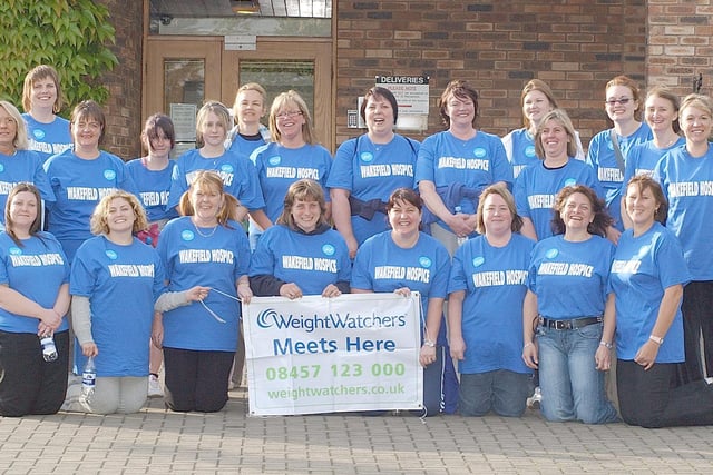 May 2007: Weightwatchers members do a sponsored walk for Wakefield hospice.