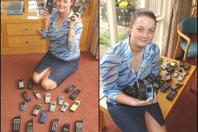 in 2005, Emily Osborne collected more than a dozen old mobile phones for the Hospice.