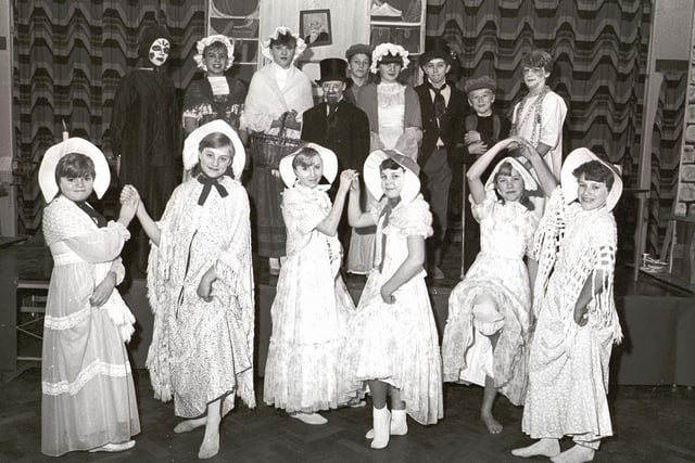 Pupils at Woodlands Middle School, Normanton, in their production of 'A Christmas carol'