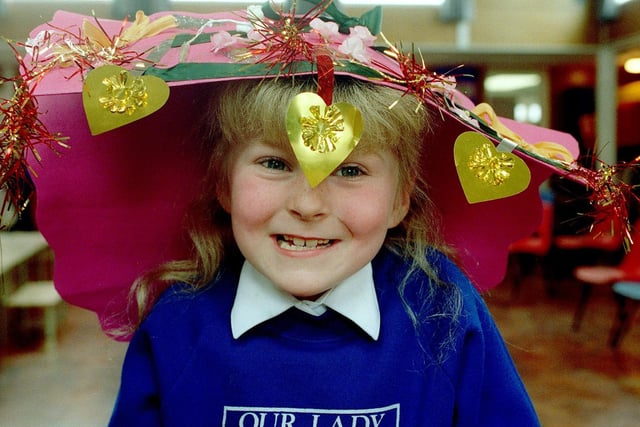 Seven year old Charlotte Vincent from Our Lady Star of the Sea School in St Annes.