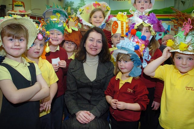 MP for Blackpool North and Fleetwood Joan Humble was at Charles Saer Primary School to judge the Easter Bonnet competition. in April 2007