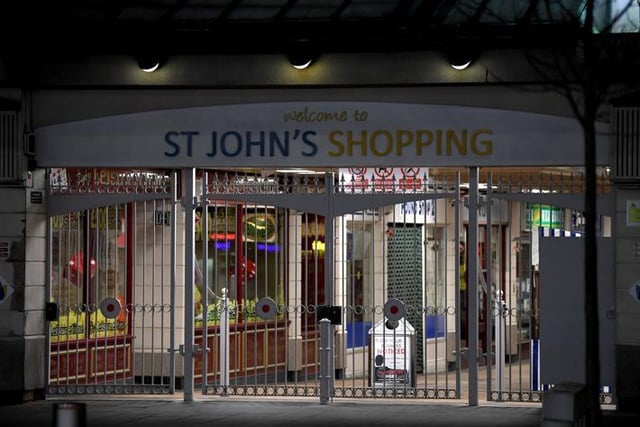 A locked-up St John's shopping centre