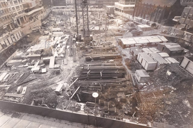 In the beginning. This is a view of the site when building work started in January 1975.