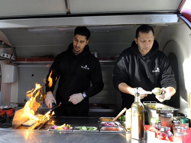 Middle-eastern street food.