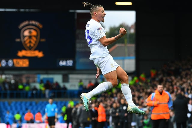 In a vote of central midfielders both attacking and defensive, Leeds United star Phillips came second with seven votes, well clear of Brentford's Romaine Sawyers in third. Picture by Jonathan Gawthorpe.