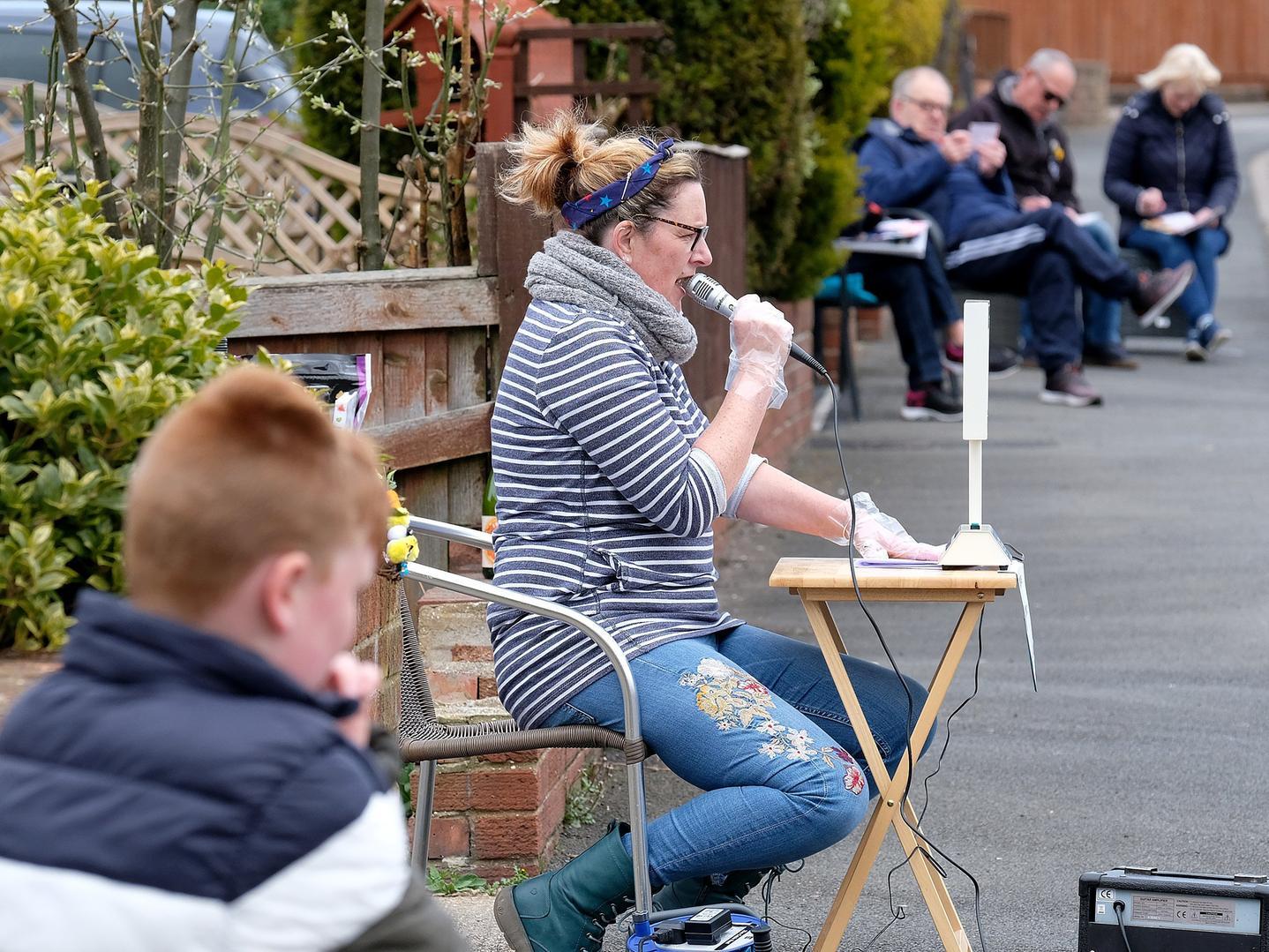 Organiser Gill Armstrong calls out the numbers.Pictures by Richard Ponter