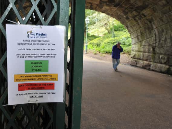 Avenham Park remains open for exercise only.