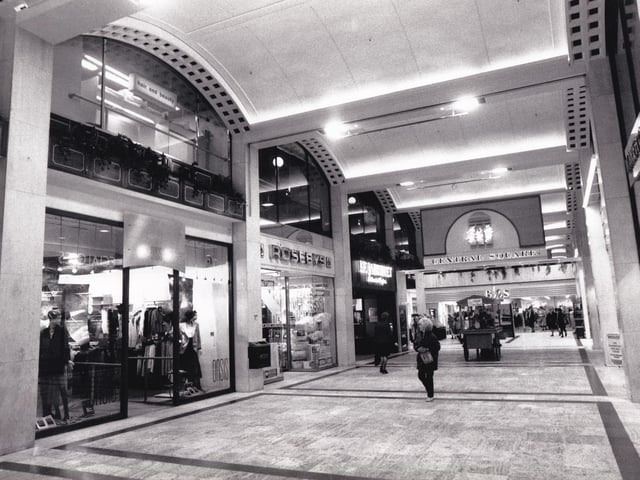 A view inside Central Square in October 1992. Do you remember these shops?