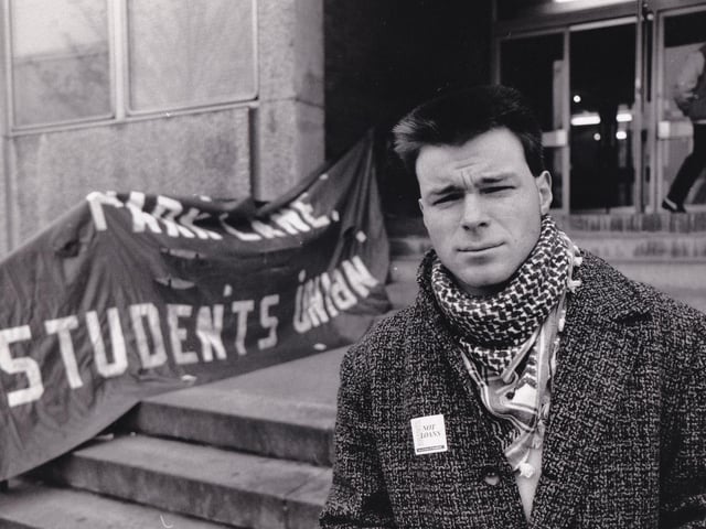Remember Matthew Balmforth? He was president of Park Lane College Students Union in November 1988.