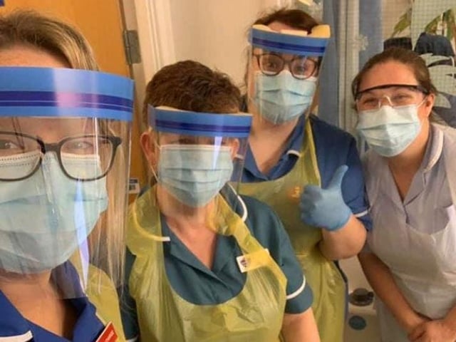 Sister Lisa said: My health hero is my sister. Shes from Middleton and my niece, Amber, is also at the back. They are both ward house keepers."