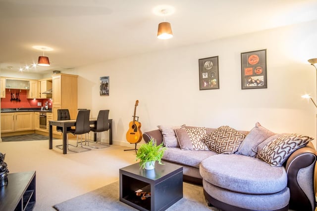 This top floor apartment in Bailiff Bridge features one bedroom and is on the market with McField Residential. It also benefits from a designated parking space.