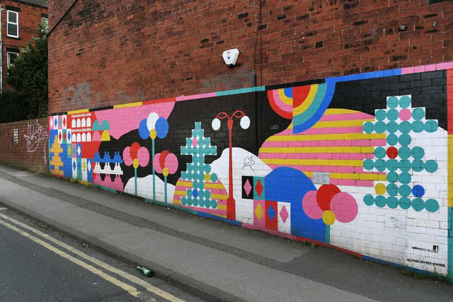 This is the work of artist Charlotte Brown and is found on Royal Park Road in Hyde Park.