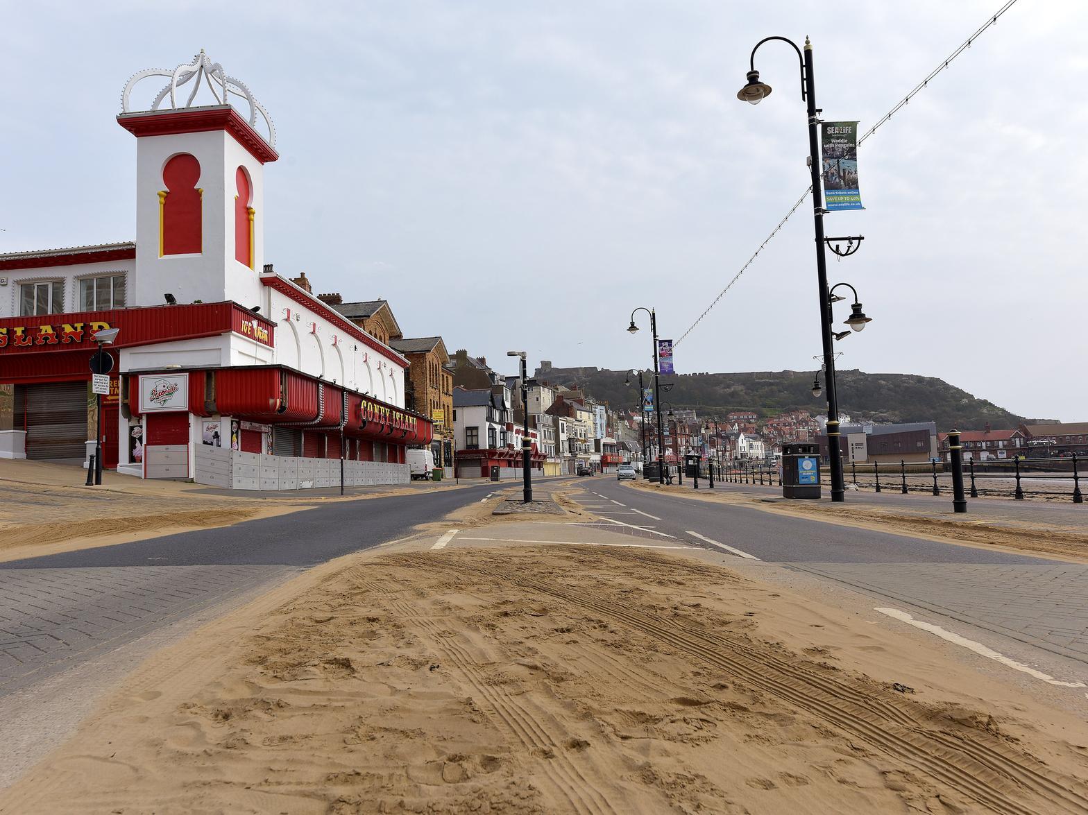 There were few people or cars on the Foreshore. Picture: JPI Media/ Richard Ponter