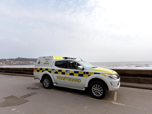 The Coastguard on patrol near the Spa.