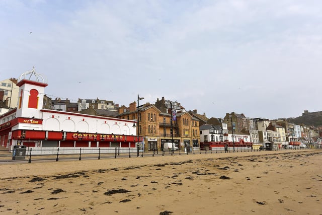 The arcades and seafront businesses all shut up during lockdown.