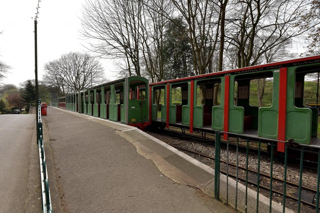 The miniature railway at North Bay closed to the public.