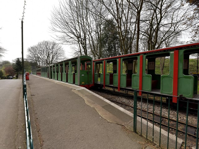 The miniature railway at North Bay closed to the public.