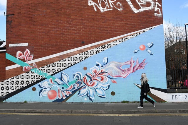 Have you walked passed this street art on Welton Road in Hyde Park by artist Fem Sorcell?