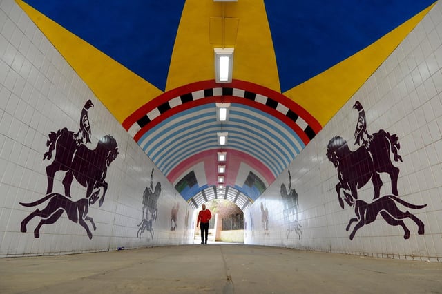 Have you enjoyed this street art in the subway under Crown Point Bridge?