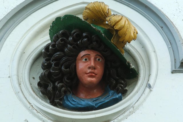Above eye level at the Briggate end is the relief of a women's head. Have you spotted her before?