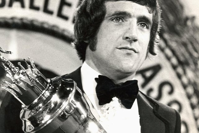 Norman pictured in July 1976 after winning the player of the year award.