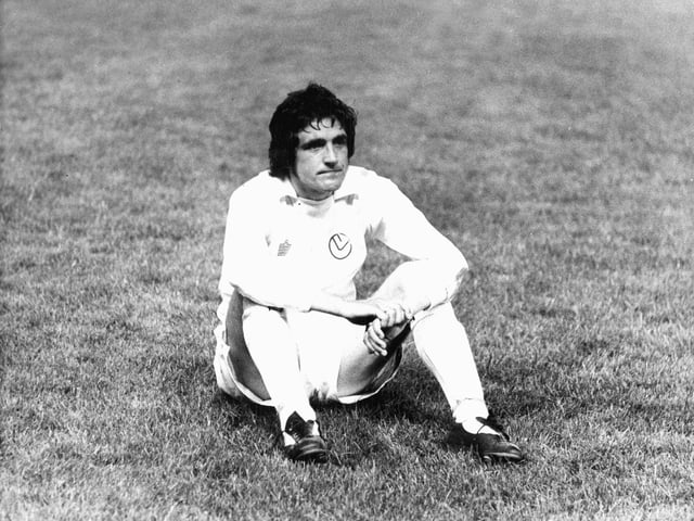 A devastated Norman Hunter at full time in Paris after Leeds United were beaten By Bayern Munich in the 1975 European Cup final.