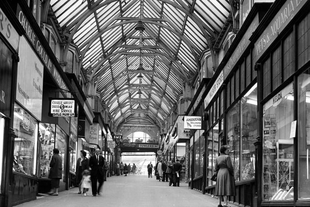 A view inside the Grand Arcade in the 1960s.