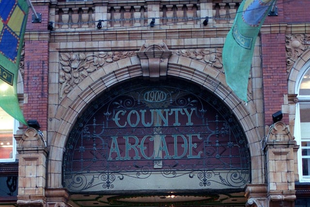 Completed in 1898 and the sign on the previous building was replaced in 1900 with this metalwork helping to convince shoppers here was an arcade of character.