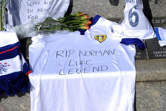 Norman was, is and will always be a Leeds United legend. RIP. Picture by Simon Hulme.