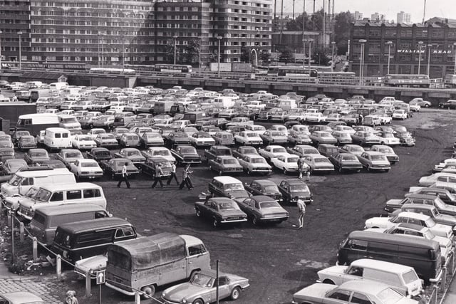 The Leeds Corporation car park at New York Street which was run by British Legion attendants.