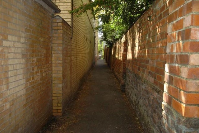 What would you call this? An alleyway?  A ginnel? An alley? A snicket? A jennel? A path? Who knew that a narrow passageway in Calderdale could have so many names.