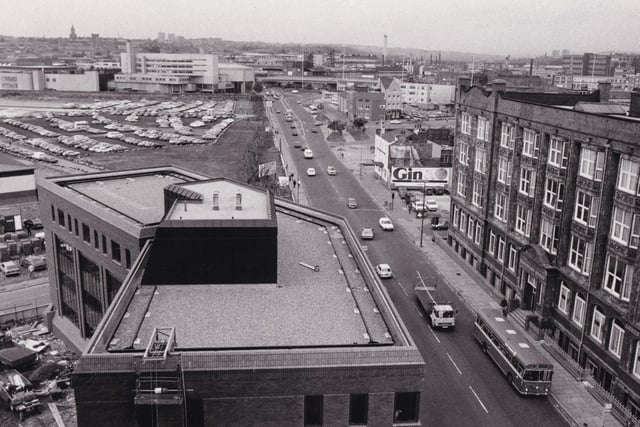 A view from Royal Mail House looking along Wellington Street.