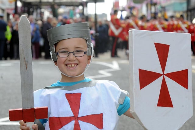 The weekend-long festival parade began in 2005 and is thought to be the biggest St Georges Day celebration in the country.