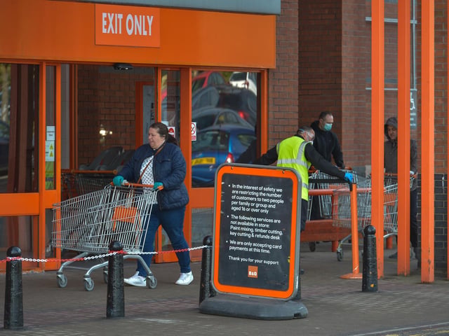 One shopper, who did not want to be named, said the measures inside had been working well and she had purchased some plants for her garden.