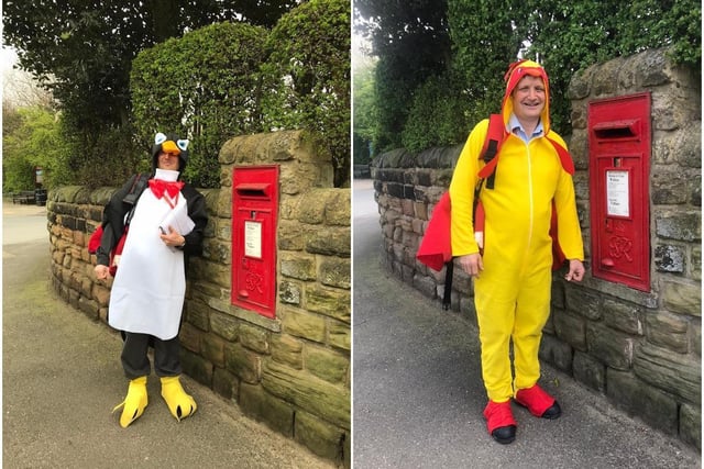 A Wakefield postman has made it his mission to make people smile, by completing his delivery route in fancy dress. Jonathan Barratt, who is part of the delivery team for Walton, has so far worn four different costumes on his route, and says he has plans to unveil more in the coming weeks.