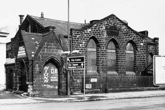 Wellington Street. The former St George's Sunday School building, taken over by J. Clay & Son, panel beaters, was demolished soon after this photo was taken in April 1969.