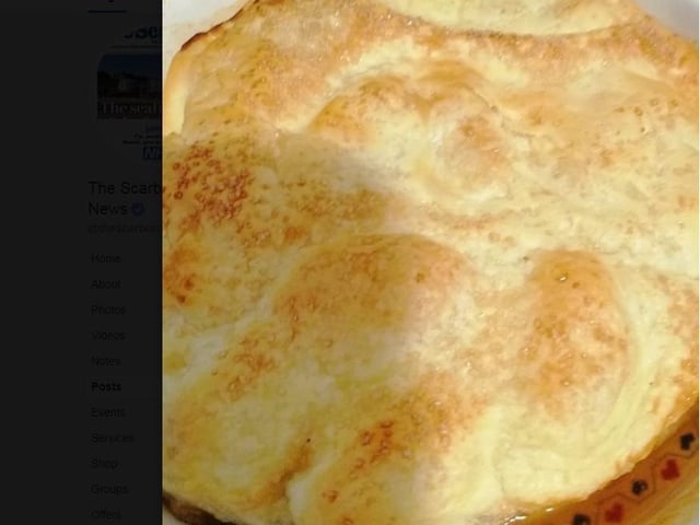 Scorchio Stevens said: "Mainly because I forgot to put the pastry in the tray before the apples and then couldn't be bothered to get it all out again!"