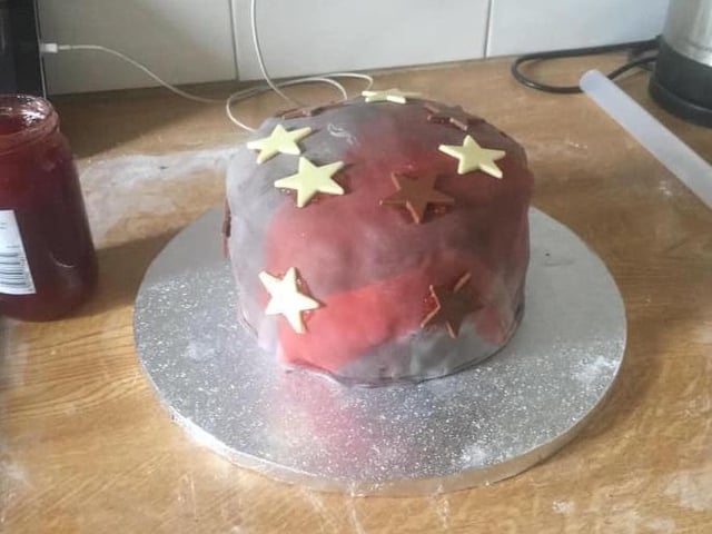 Leah Cooper said: "First birthday cake I made for myself during lockdown."