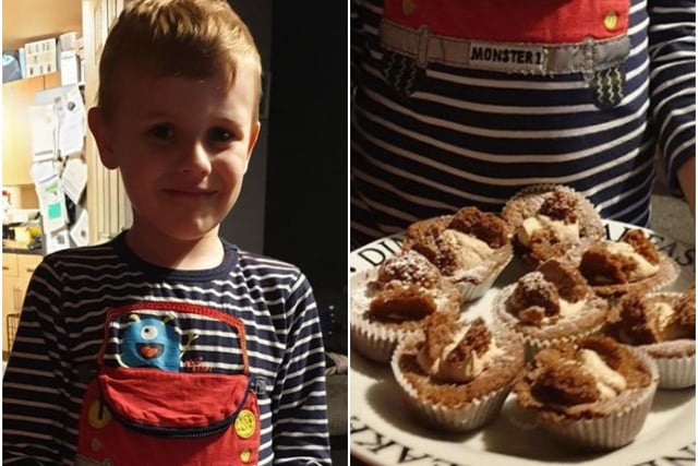 Victoria Rodgerson shared this photo of her six-year-old son's chocolate butterfly buns.