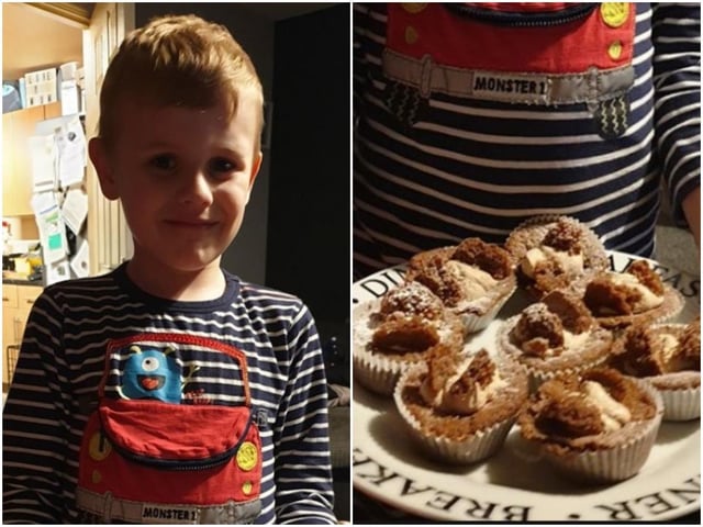 Victoria Rodgerson shared this photo of her six-year-old son's chocolate butterfly buns.