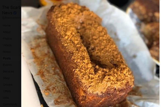 Bec Miller's banana and biscoff loaf. She siad: "It sunk but was lovely."