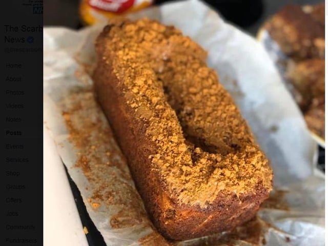 Bec Miller's banana and biscoff loaf. She siad: "It sunk but was lovely."