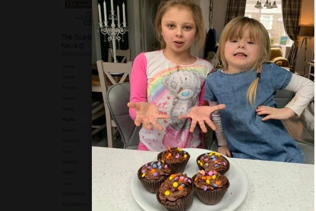 Wendy Kelly sent this photo of her grandaughters and their cakes. They look delicious, girls!