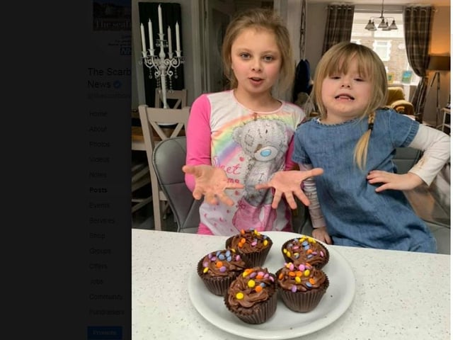 Wendy Kelly sent this photo of her grandaughters and their cakes. They look delicious, girls!
