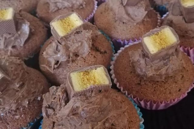 Samantha Bulman made these yummy looking Crunchie cupcakes with her daughters.