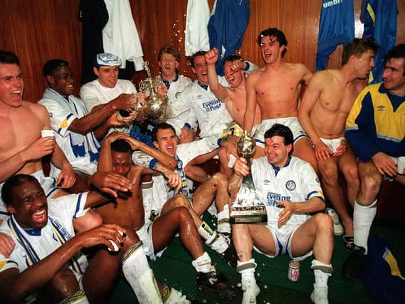 CHAMPIONS: Leeds United won the First Division title on this day in 1992